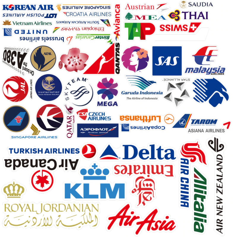 Airlines logos stickers - Image 2