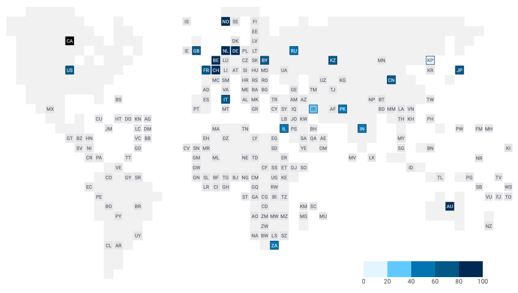 Tile Grid World Map